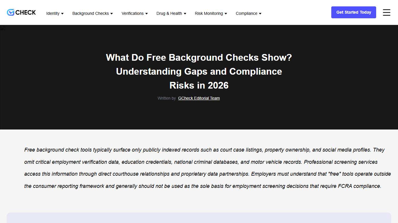 What Do Free Background Checks Show and Why Care?